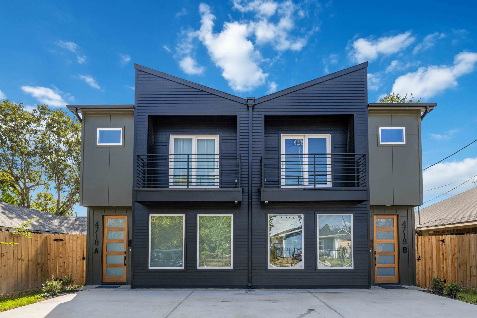 Exterior of the SageSpace home in East Downtown Houston